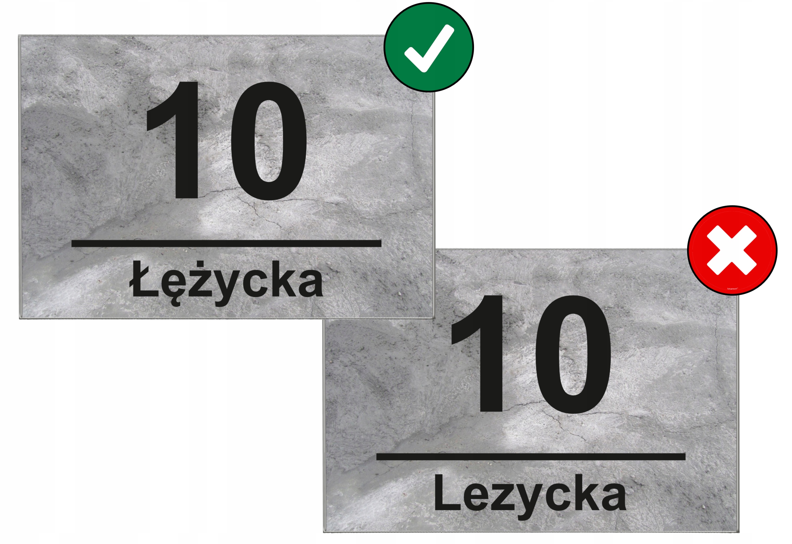 NUMER NA DOM TABLICZKA ADRESOWA NAZWISKO / ADRES | 32x21cm | WZORY | PCV Kod producenta TABL0003