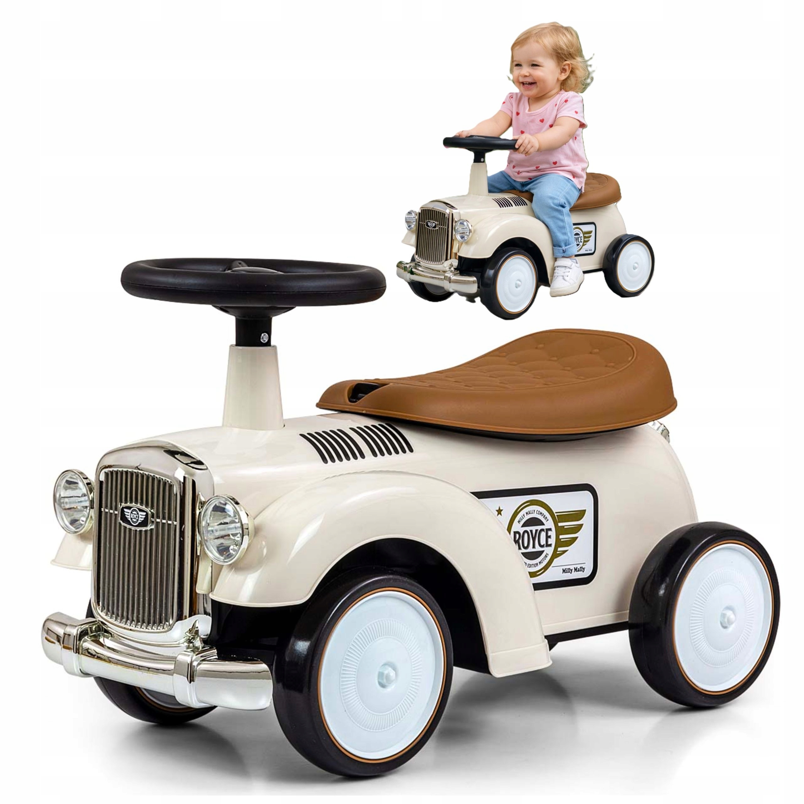 Rowerek biegowy jeździk dla roczniaka Milly Mally bezpieczny