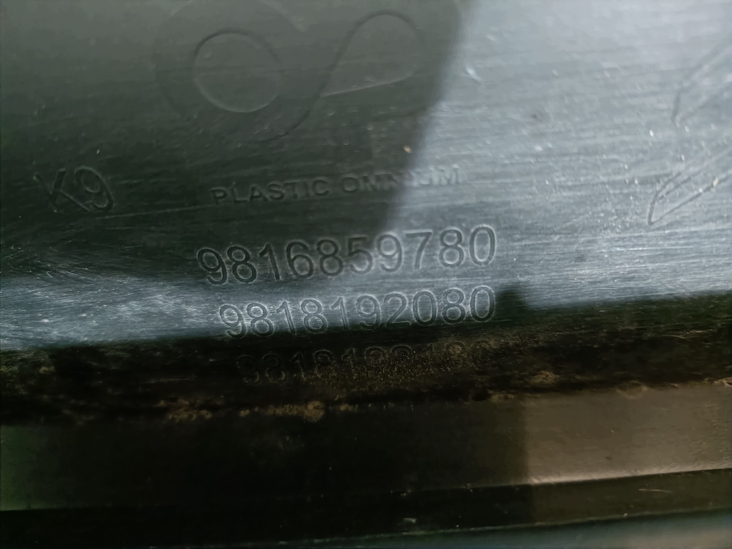 OPEL COMBO E stoßstange vorne vorne 9816859780