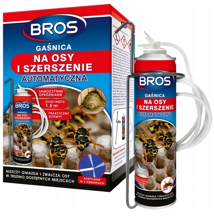

Bros Automatyczna Gaśnica Na Osy Szerszenie 400ml