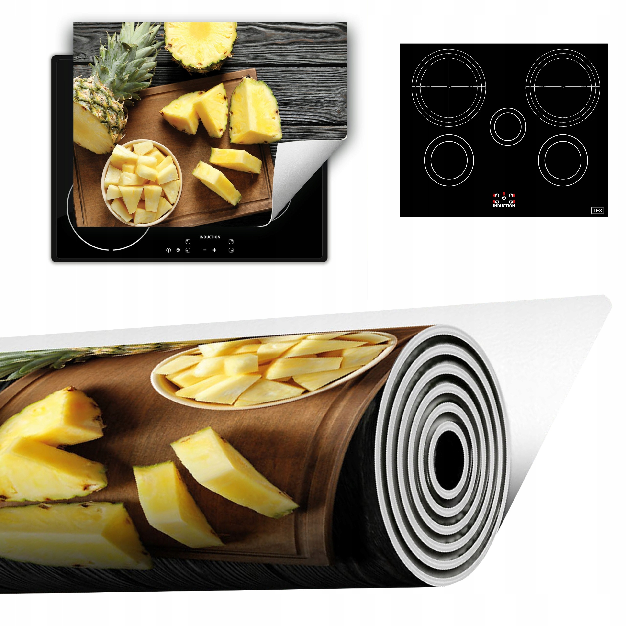 Vinylová Podložka Do Kuchyně Více Místa 70x52 Ananas dřevo