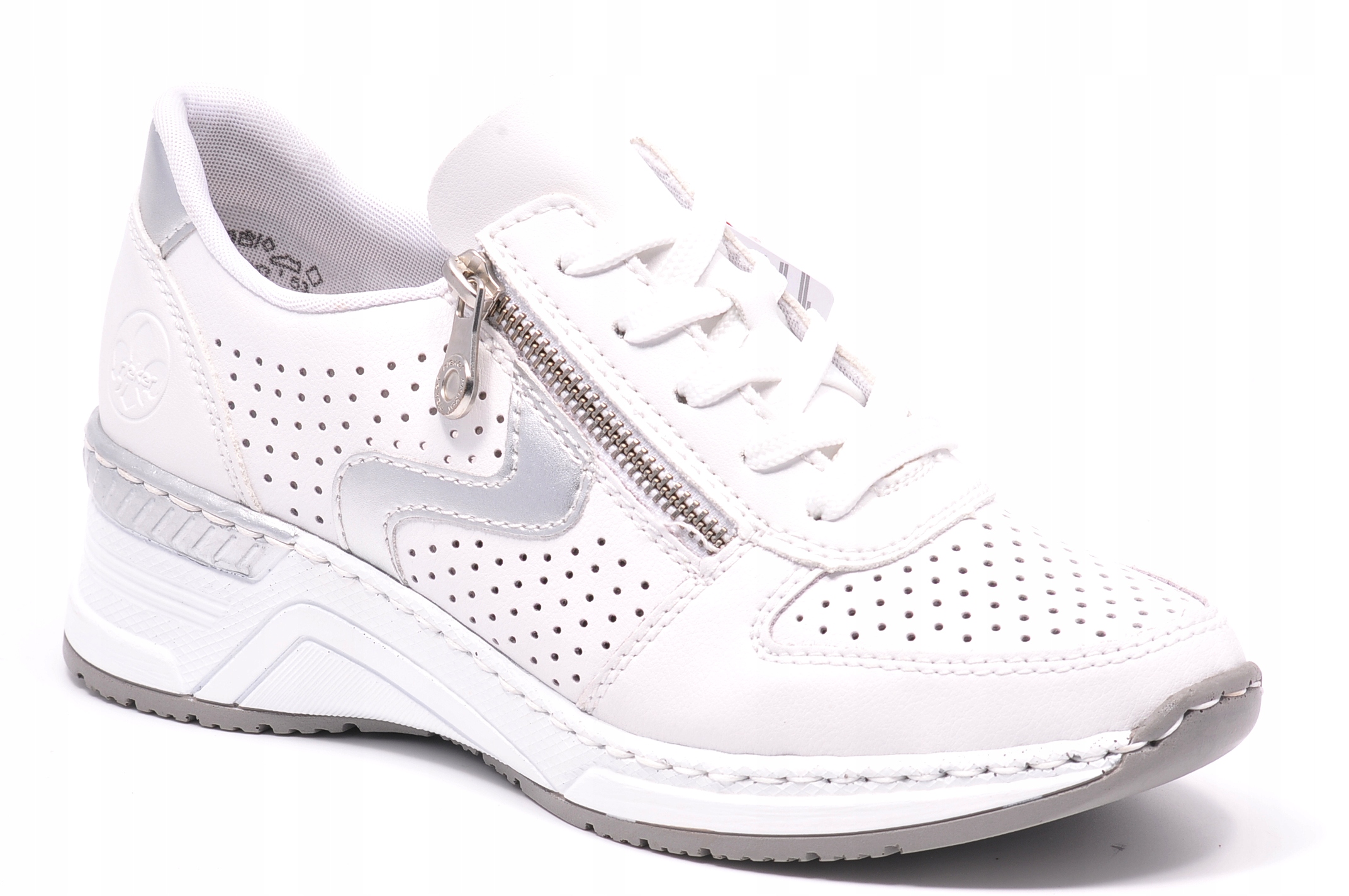 Tenisky Rieker N4340-80 Bílé Velikost 36