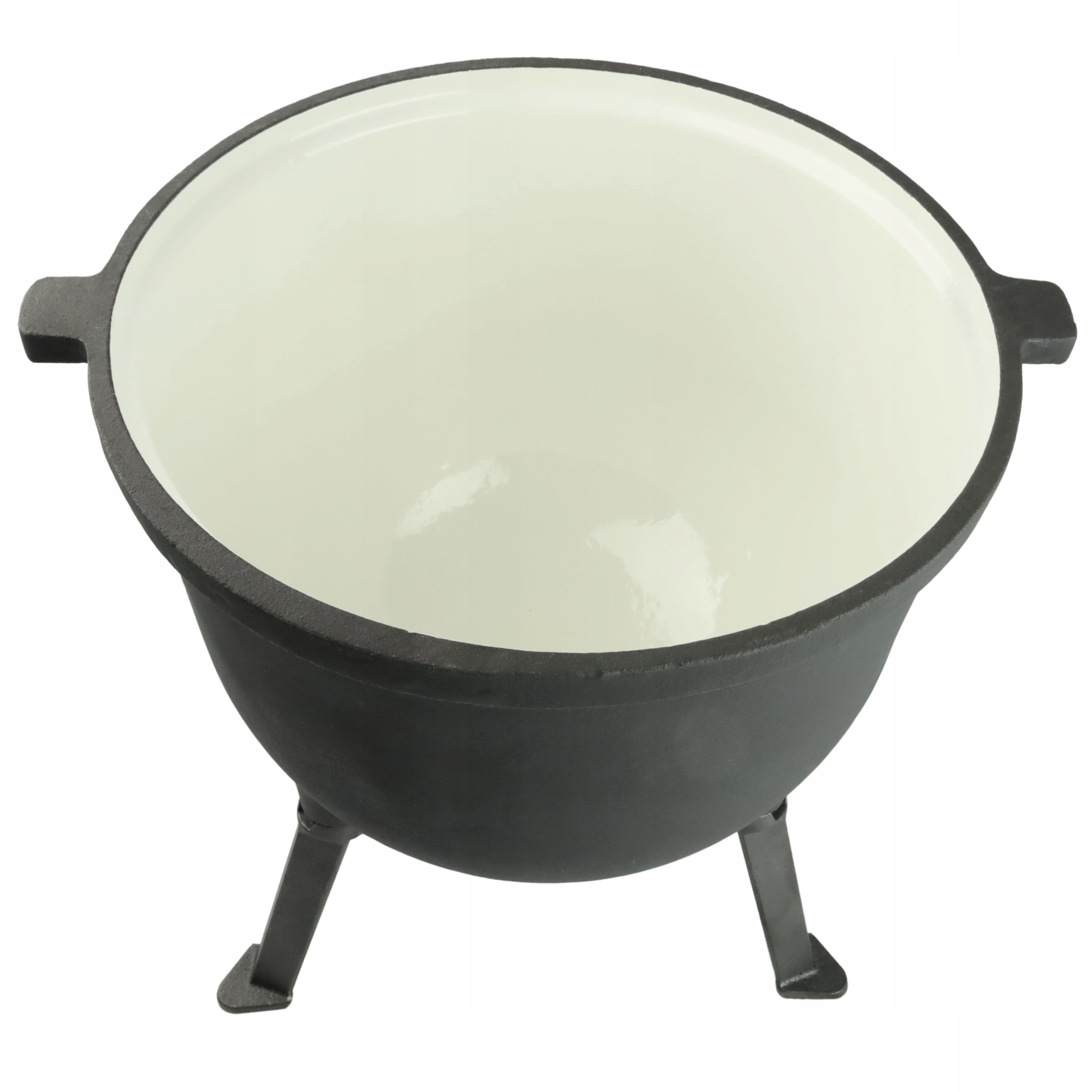 KOCIOŁEK ŻELIWNY EMALIOWANY 8L GARNEK MYŚLIWSKI WĘGIERSKI CIĘŻKI + GRATIS EAN (GTIN) 5906358900069