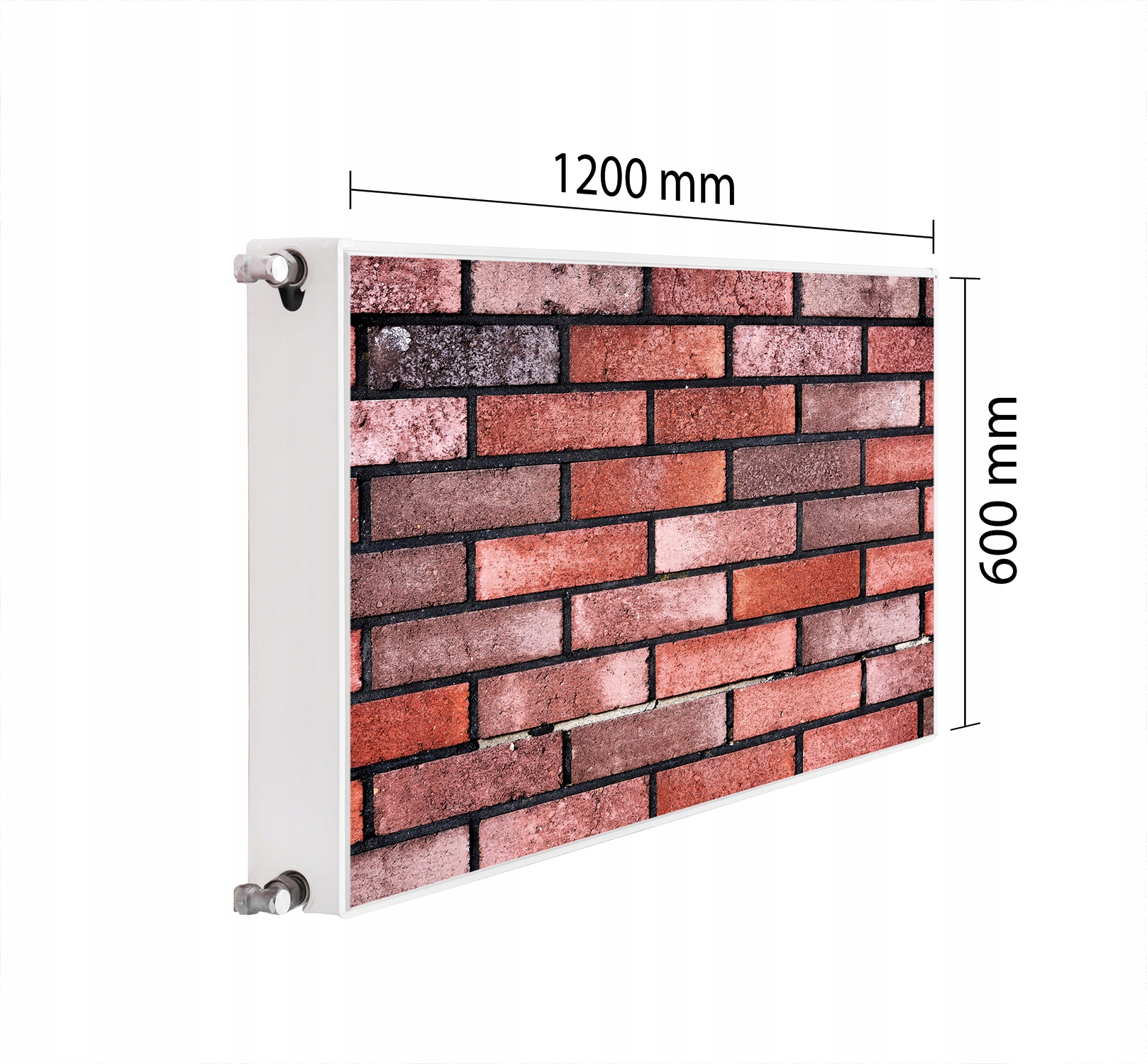 Maskovač Kryt Radiátoru 120x60 Cihlová Podložka Magnet