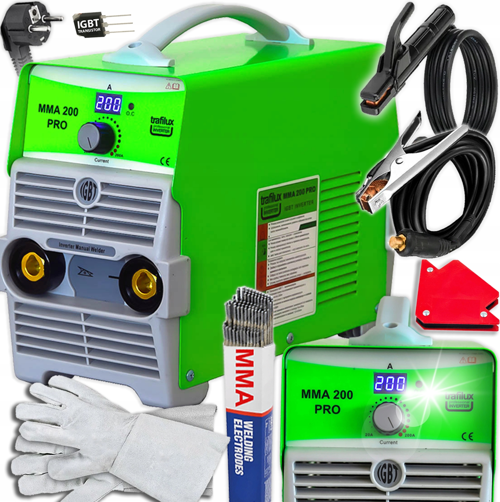 Spawarka Elektrodowa Trafilux Mma 200 Pro 200A 60% Praca Z Agregatem