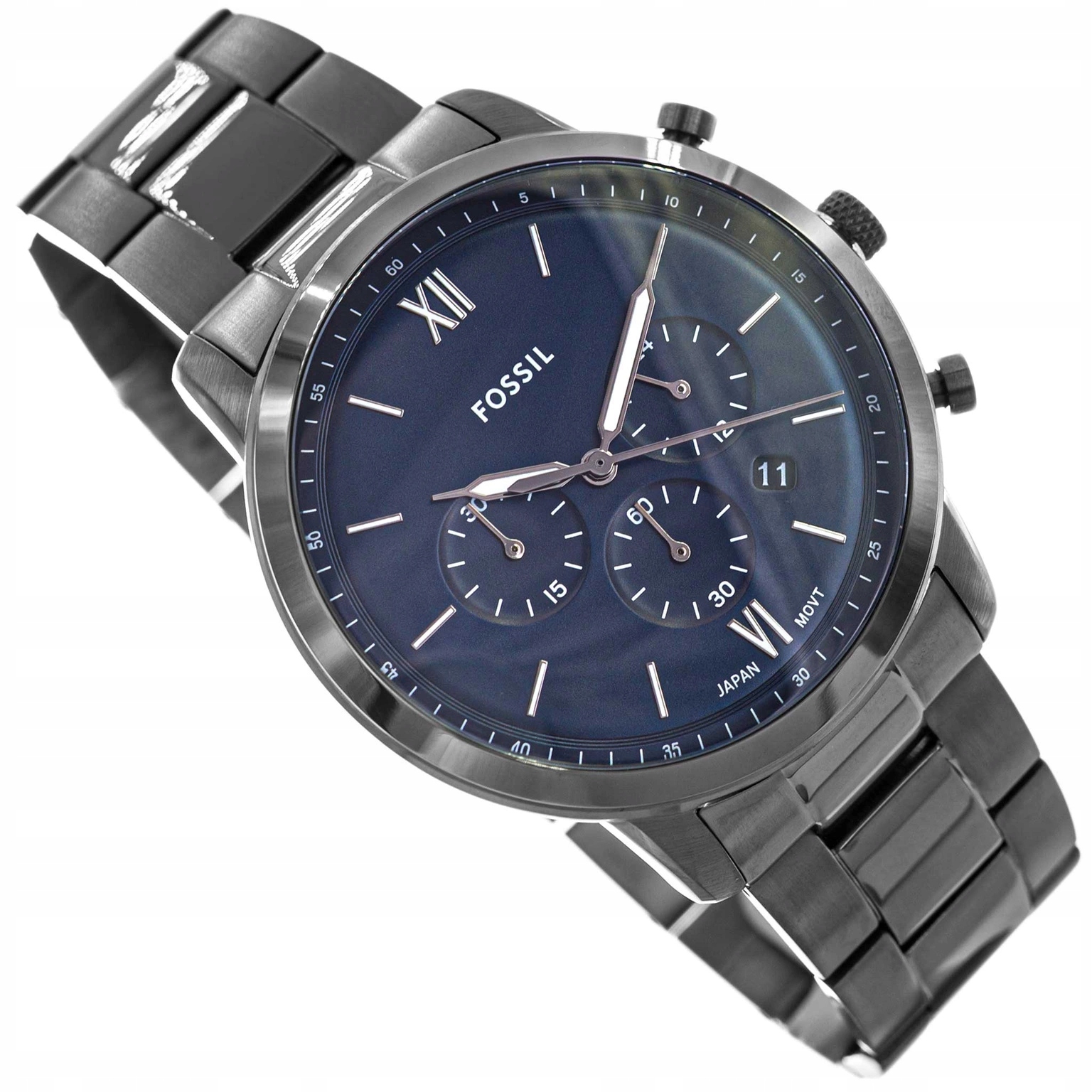 Pánské Hodinky Fossil FS6111 Neutra Chronograph Gafit Na Náramku