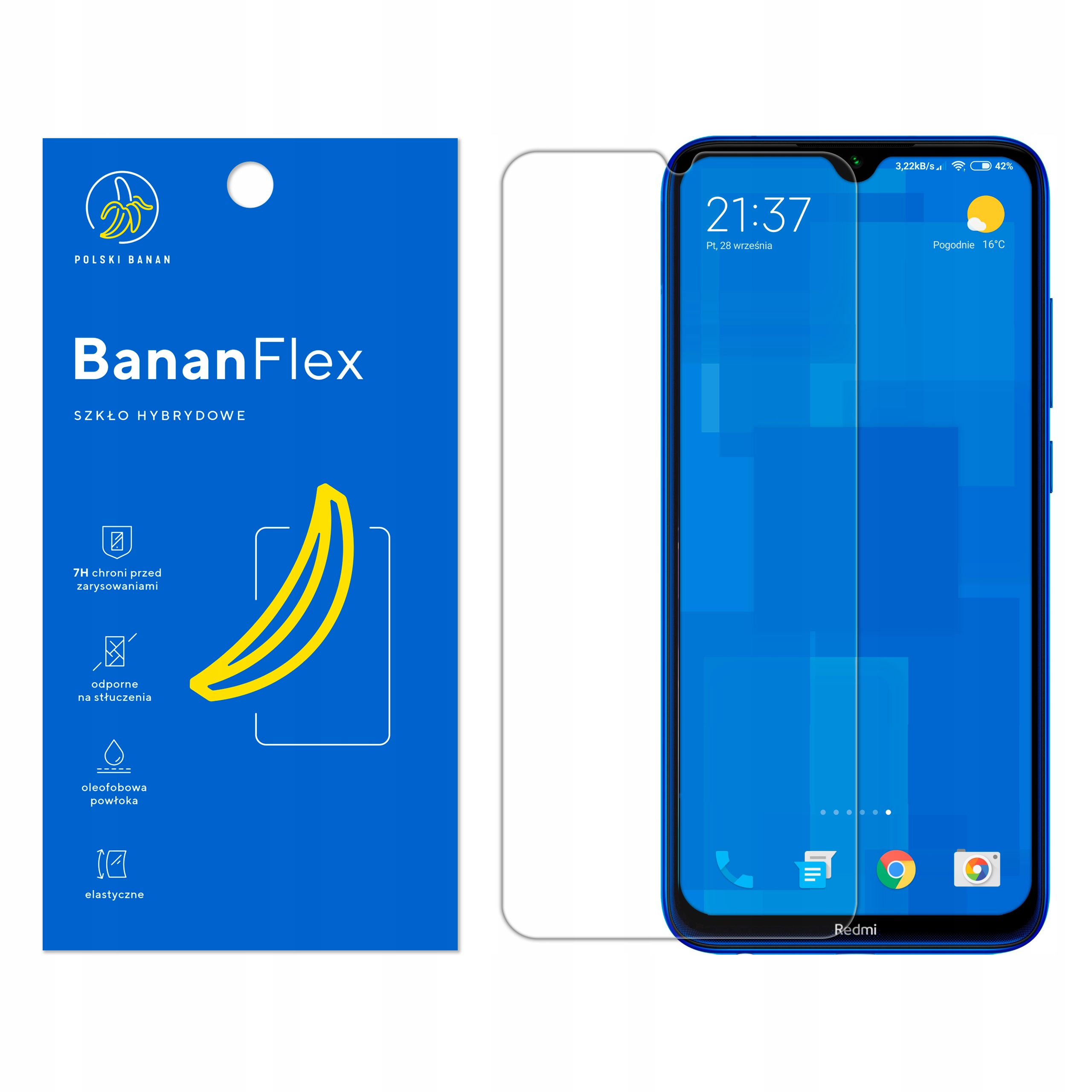 

Szkło Hybrydowe 7H do Xiaomi Redmi Note 8