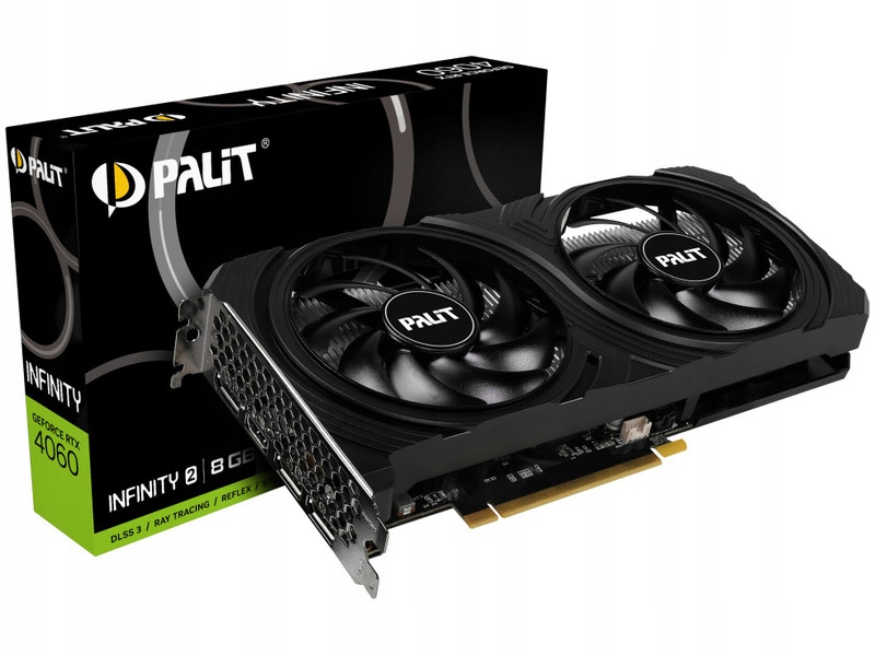 グラフィックボード・グラボ・ビデオカード GeForce RTX 4060 Infinity 2 8GB Palit Karta graficzna PALIT GeForce RTX 4060 Infinity 2 8GB w