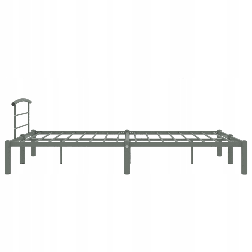 vidaXL Rama łóżka, szara, metalowa, 120 x 200 cm Kod producenta 284664