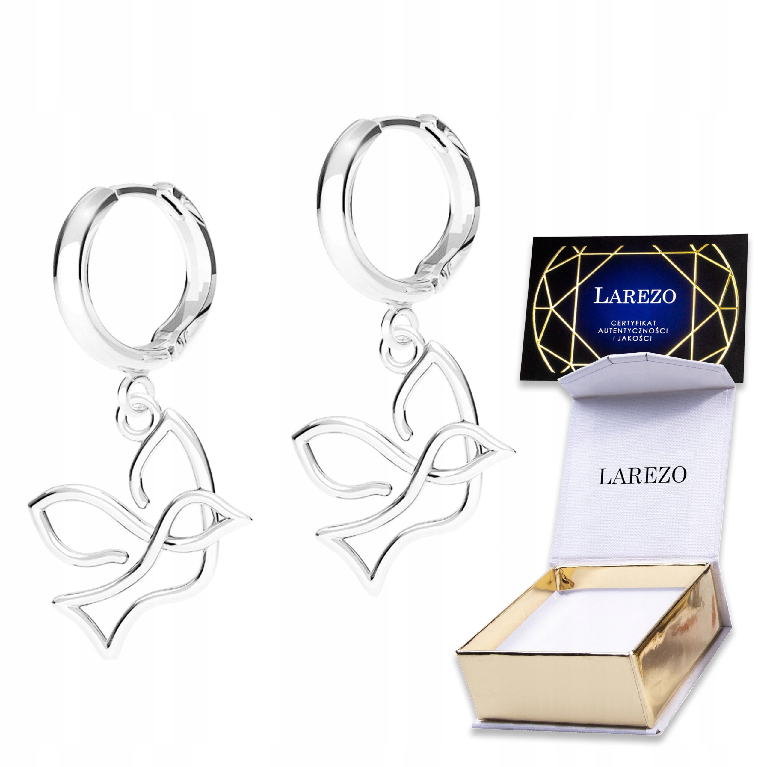 Stříbrné Náušnice Pták Vlaštovka Ptáček Ptáci Příroda Stříbro 925