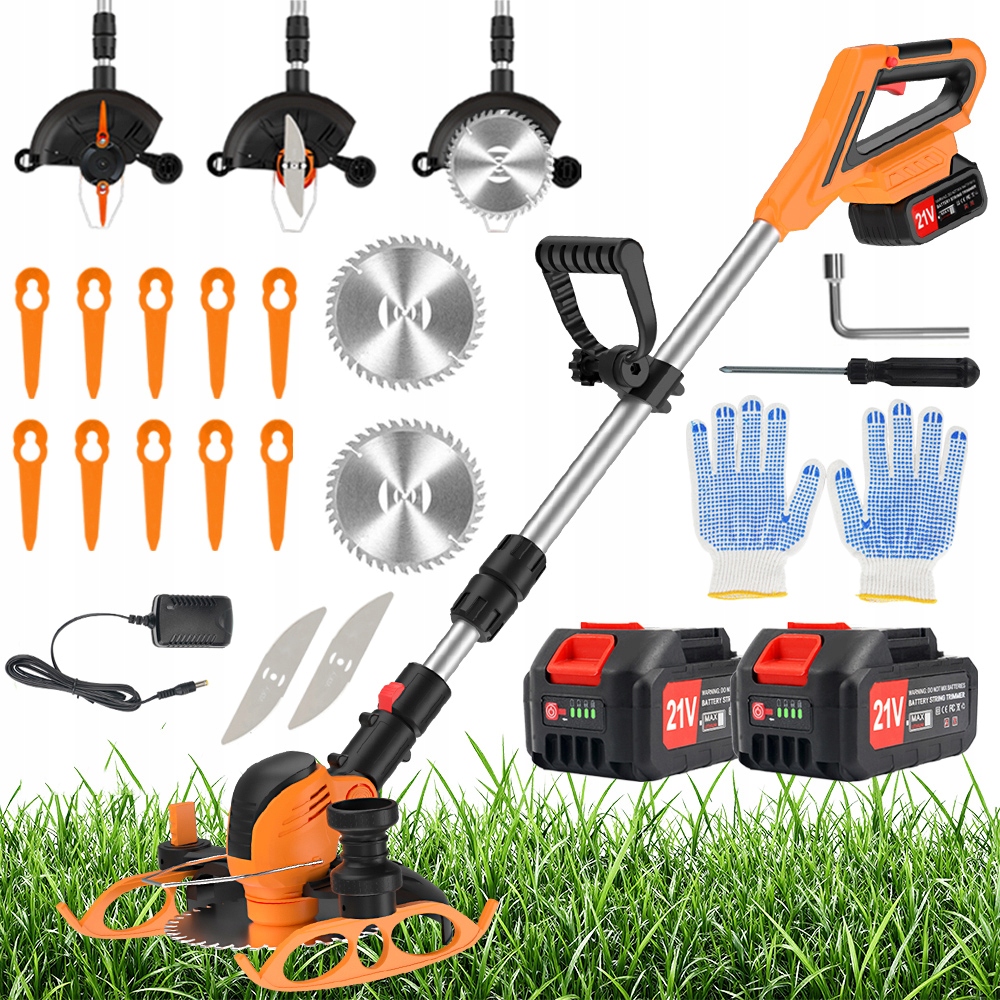 Aku Vyžínač 21V Vyžínač Vyžínač Trávy 2*BATERIE