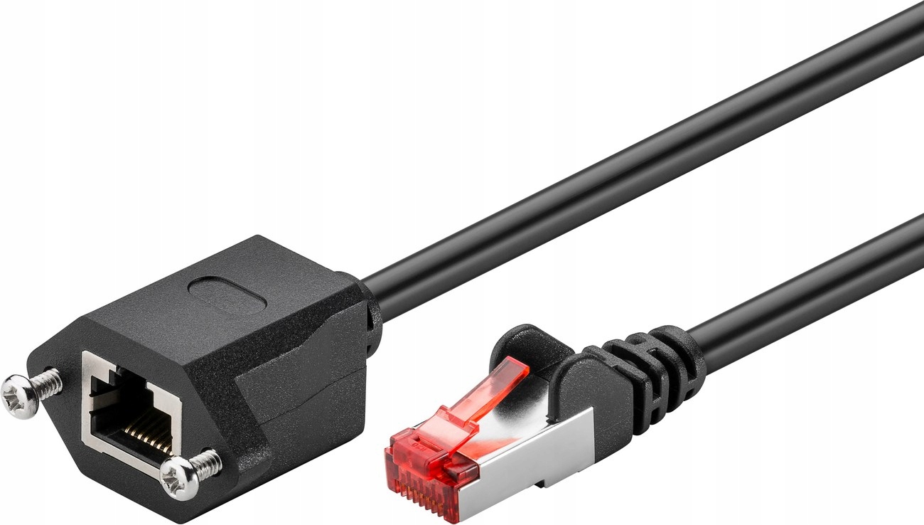 Goobay 77556 kabel sieciowy 1 m Cat6 F/UTP (FTP) Czarny