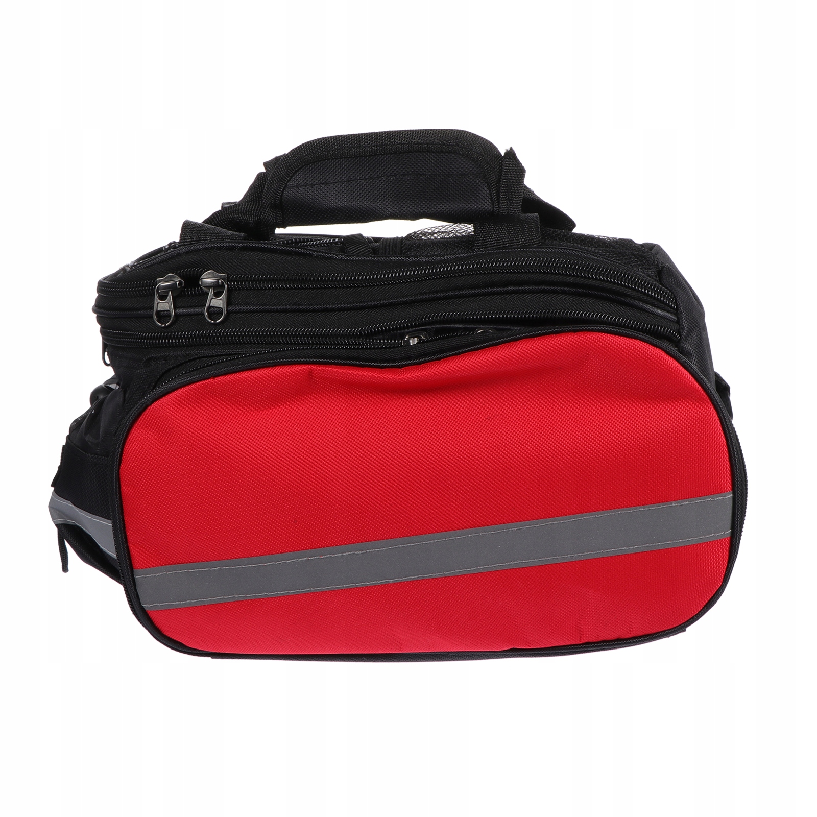 TYLNA TORBA BAGAŻNIK ROWEROWY CZERWONY 28X32CM Marka bez marki