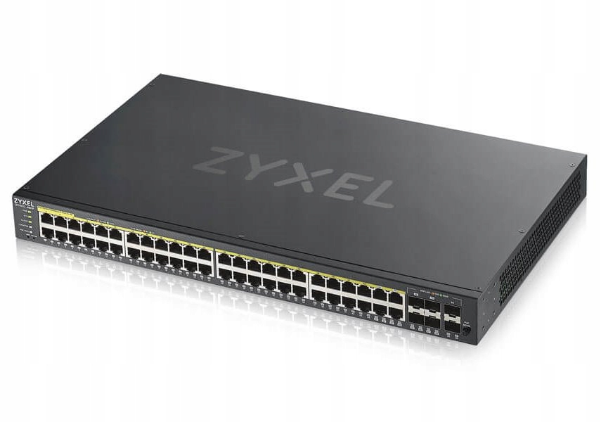 Zyxel GS1920-48HPV2 52-port Gigabit WebManaged PoE Switch, 48x gigabit RJ45
