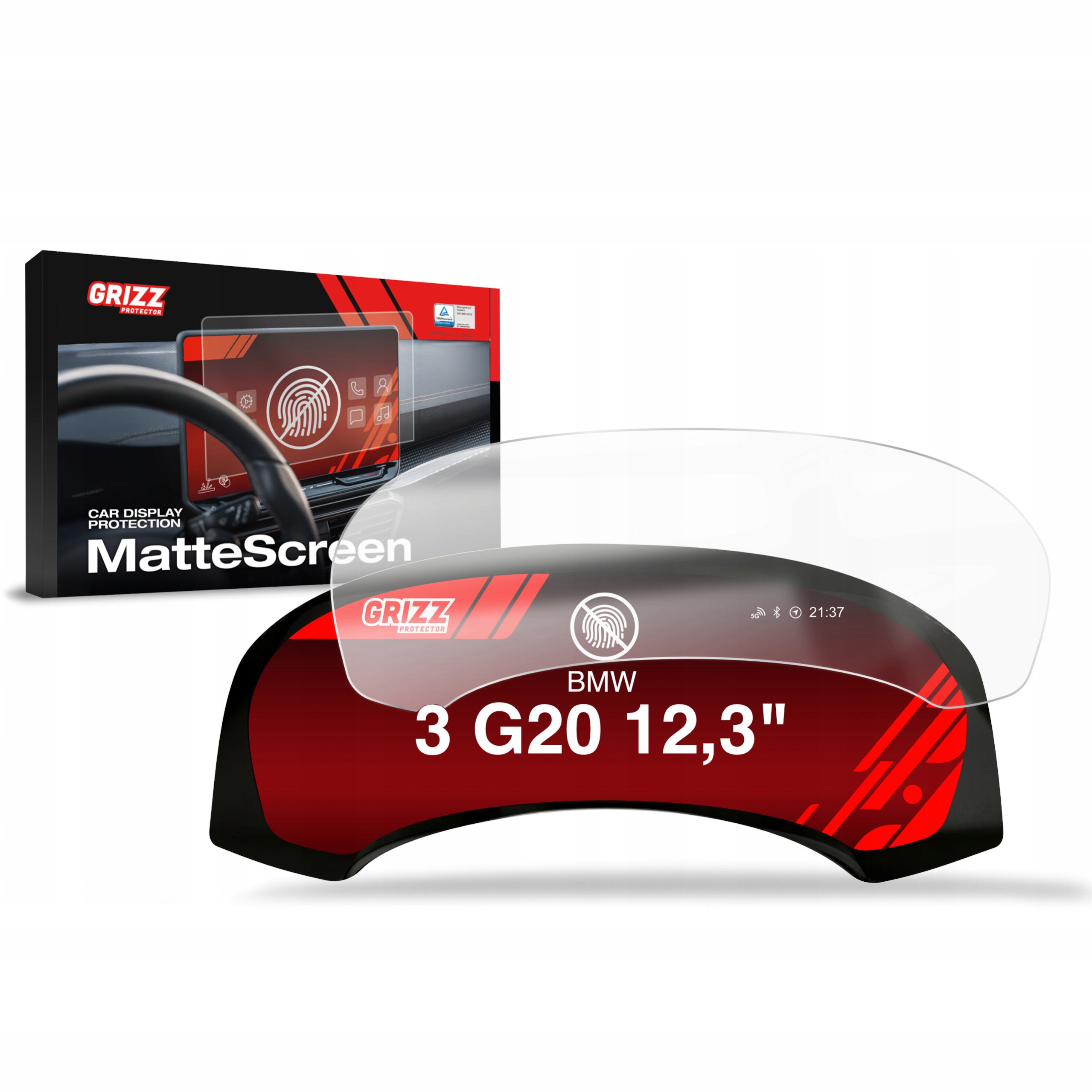 Folia Antyodciskowa do Bmw 3 G20 Live Cockpit 12,3" (2018-2023)