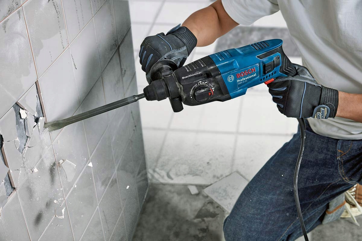 BOSCH Professional Młotowiertarka GBH 2-21 SDS Plus 3 Wiertła 6/8/10 mm — miniatura 4