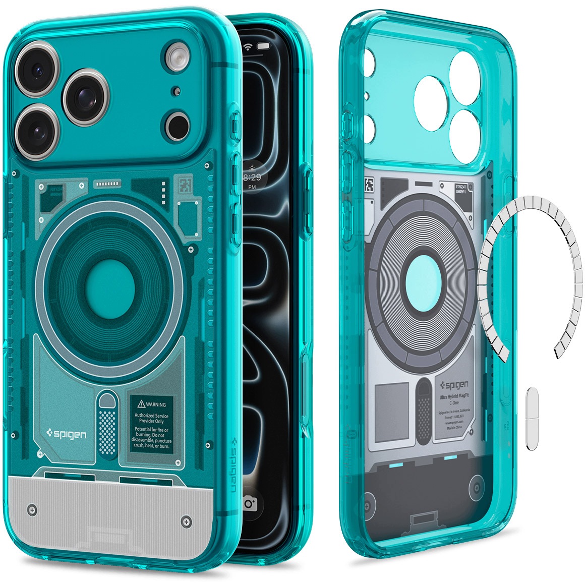 Spigen Ultra Hybrid MagSafe iPhone 17 Pro Max 18 Pro Max C- One Bondi Blue