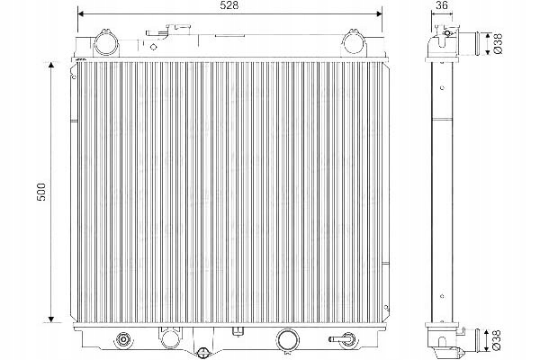 VALEO CHŁODNICA SILNIKA VAL, 701596 Producent części Valeo