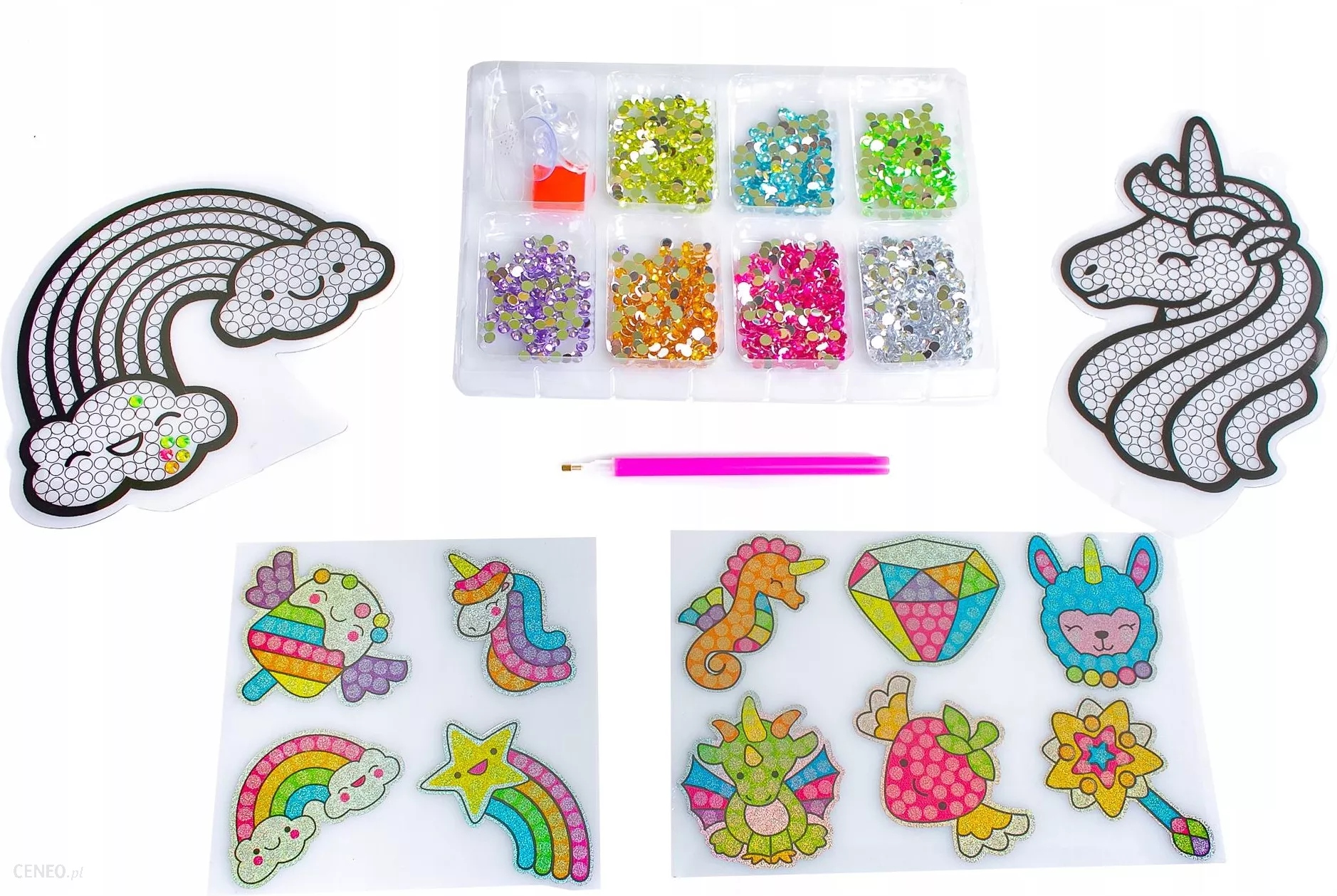 HAFT DIAMENTOWY MOZAIKA WYKLEJANKA DIAMENTOWA NAKLEJKI 5D ZESTAW KREATYWNY Płeć dziewczynki