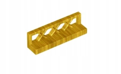

Lego 3633 Płot barierka 1x4x1 złoty pearl gold