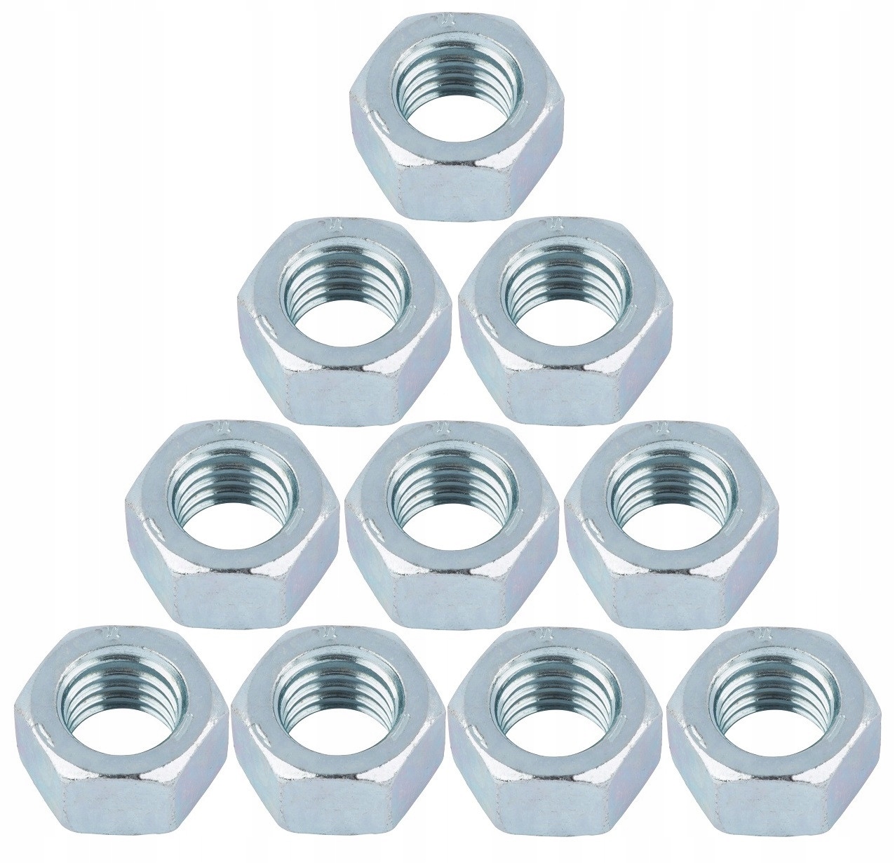 Nakrętka 6-kątna M2,5 Biały Ocynk 10szt.