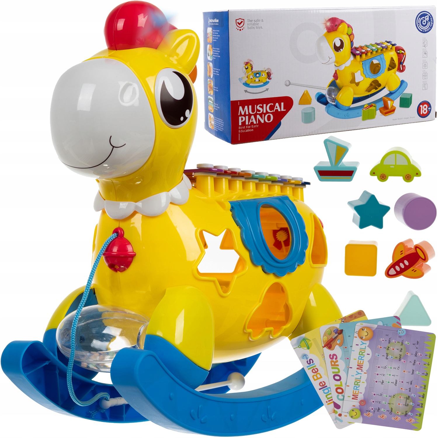 

Konik Interaktywny Sorter Cymbałki Światło Dźwięk
