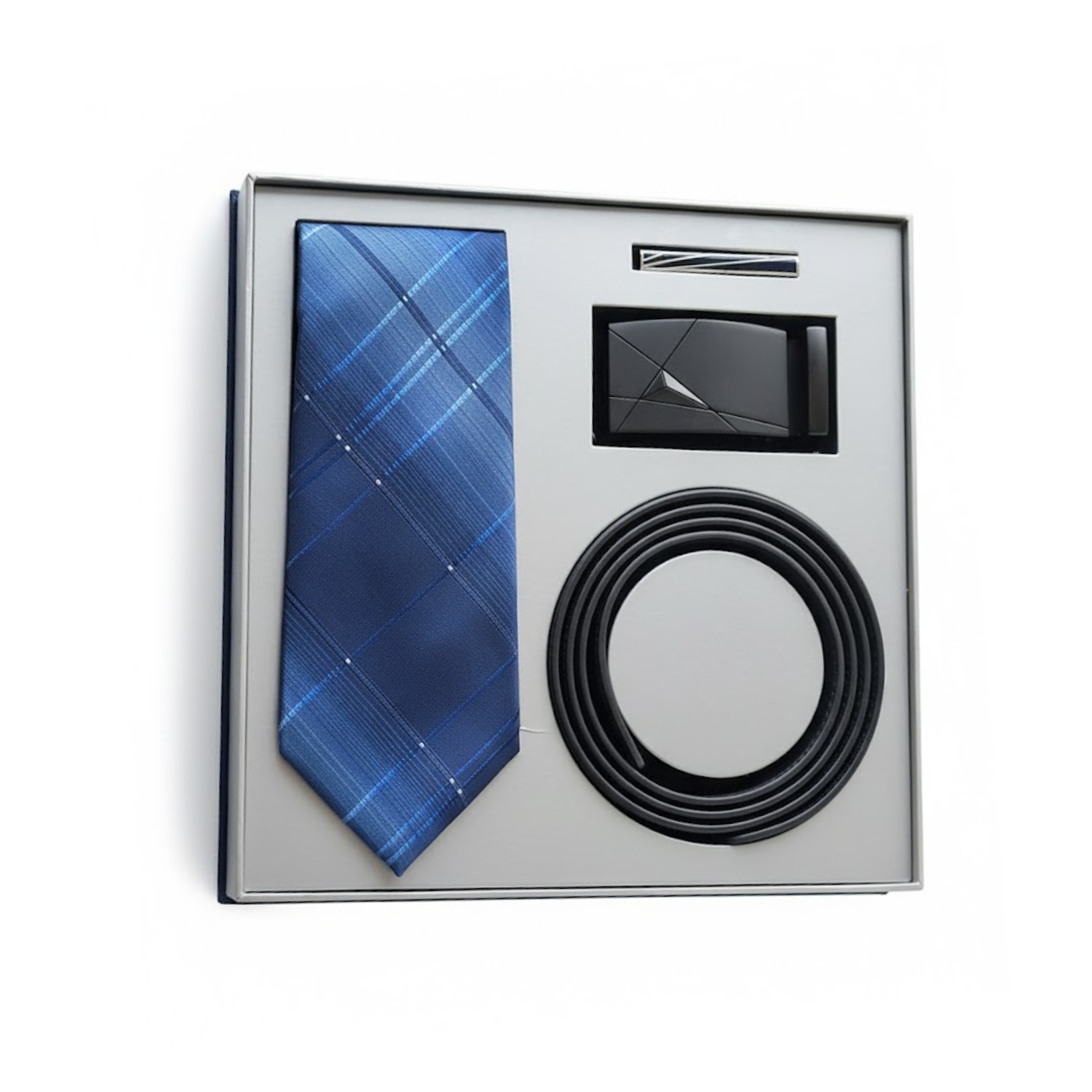 Sada Pánská Kravata Pásek Spona Dárek Elegantní A Módní Pro Něj