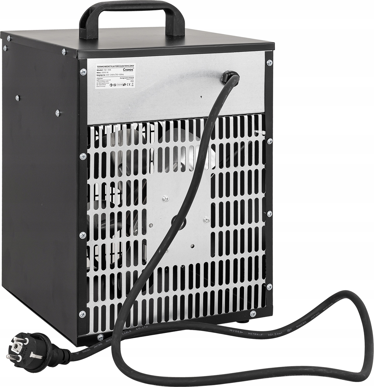NAGRZEWNICA ELEKTRYCZNA FARELKA CRONOS 3,3kw Rodzaj elektryczna