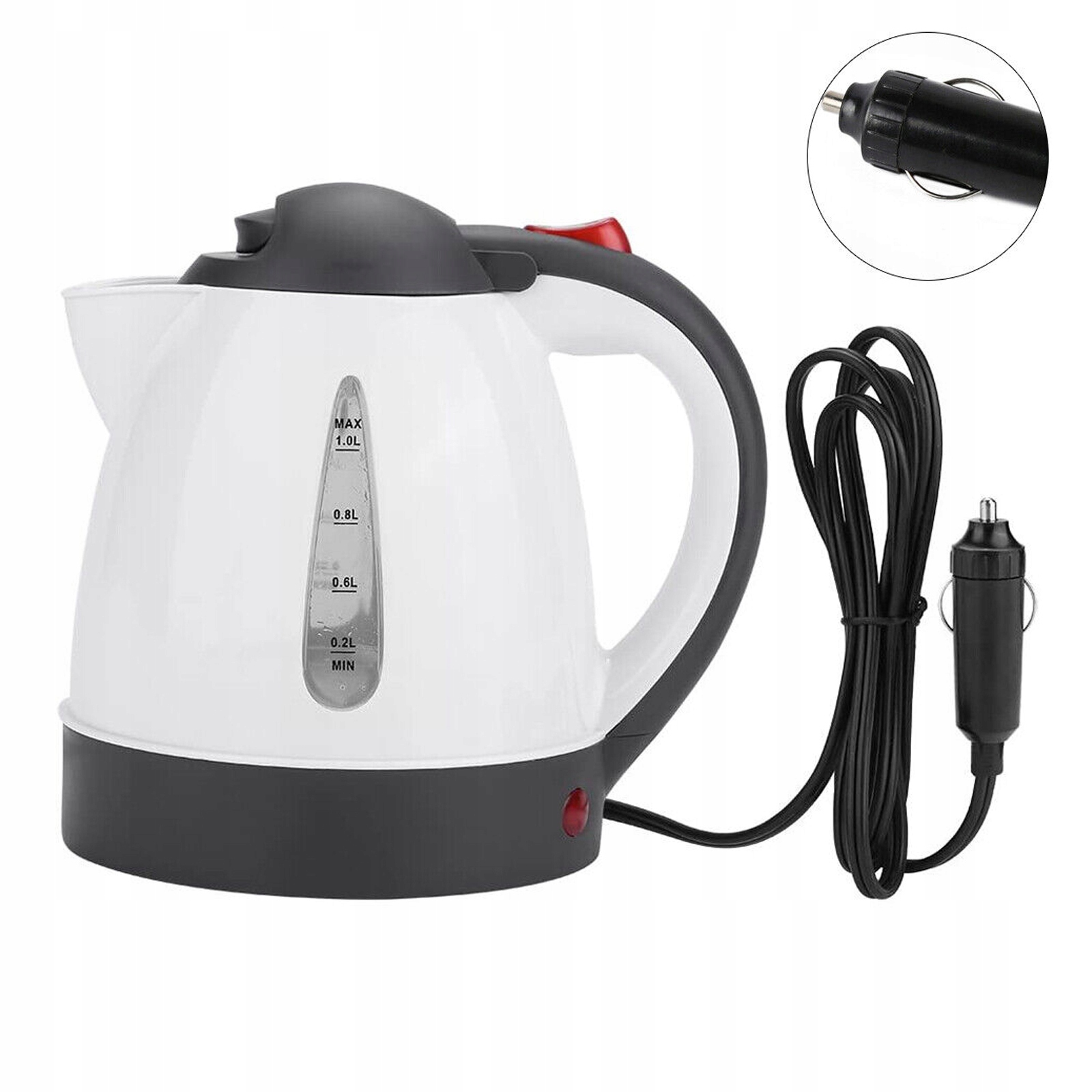 АВТОМОБИЛЬНЫЙ ЧАЙНИК СИЛЬНЫЙ ТУРИСТИЧЕСКИЙ 12V 150W 1L