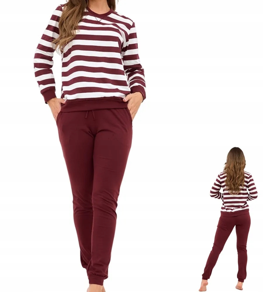 Dámské Pyžamo Cornette Molly 635 S 36 Bordová