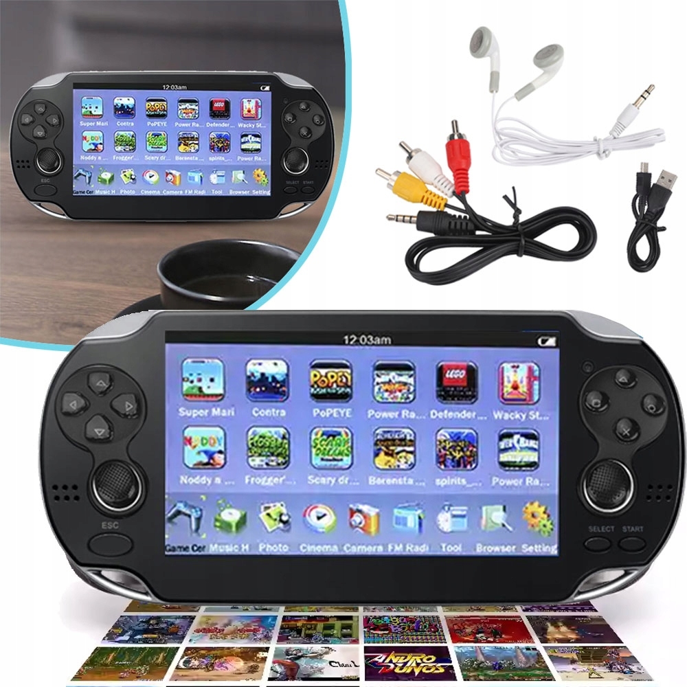 Retro Konsola Do Gier,wbudowana 10000 Klasycznych Gier Retro Ręczna Konsola