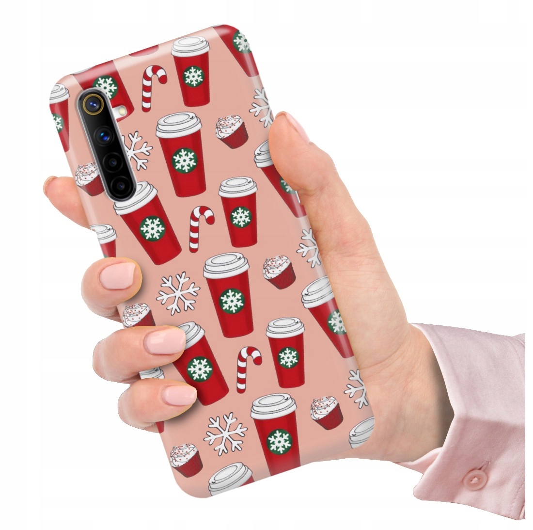 Puzdro pre Realme 6S Vianočné Zima Mikulášske Vianoce Krásne vzory