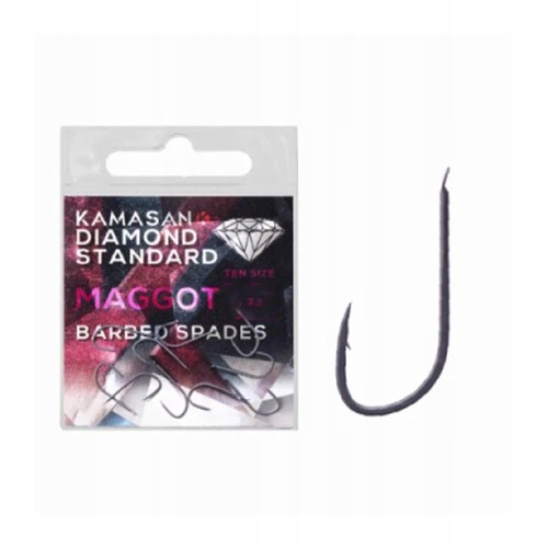 Kamasan Diamond Maggot Barbed Spade r.12 10szt. Haki