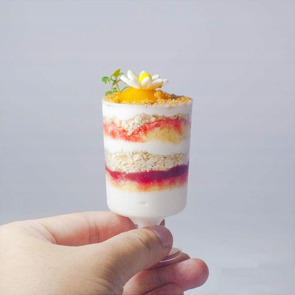 Mini Misky na dezerty Kaheign 60 Kusů 100 ml Transparentní na akce