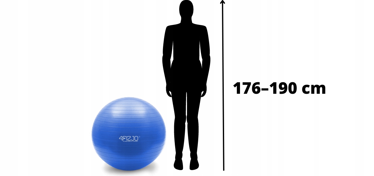 PIŁKA GIMNASTYCZNA REHABILITACYJNA 85 FITNESS POMP Model ANTI BURST