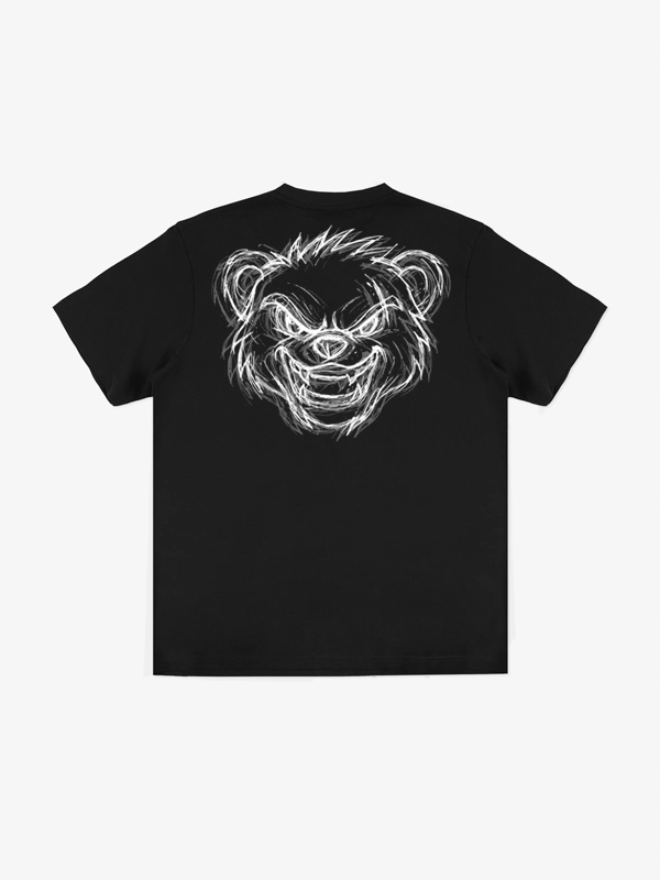 Tričko Środowisko Miejskie „madness“ Oversize Black vel. M