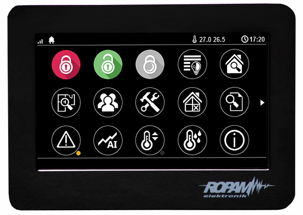 Panel dotykowy 4.3” (klawiatura dotykowa) czarny Marka Ropam
