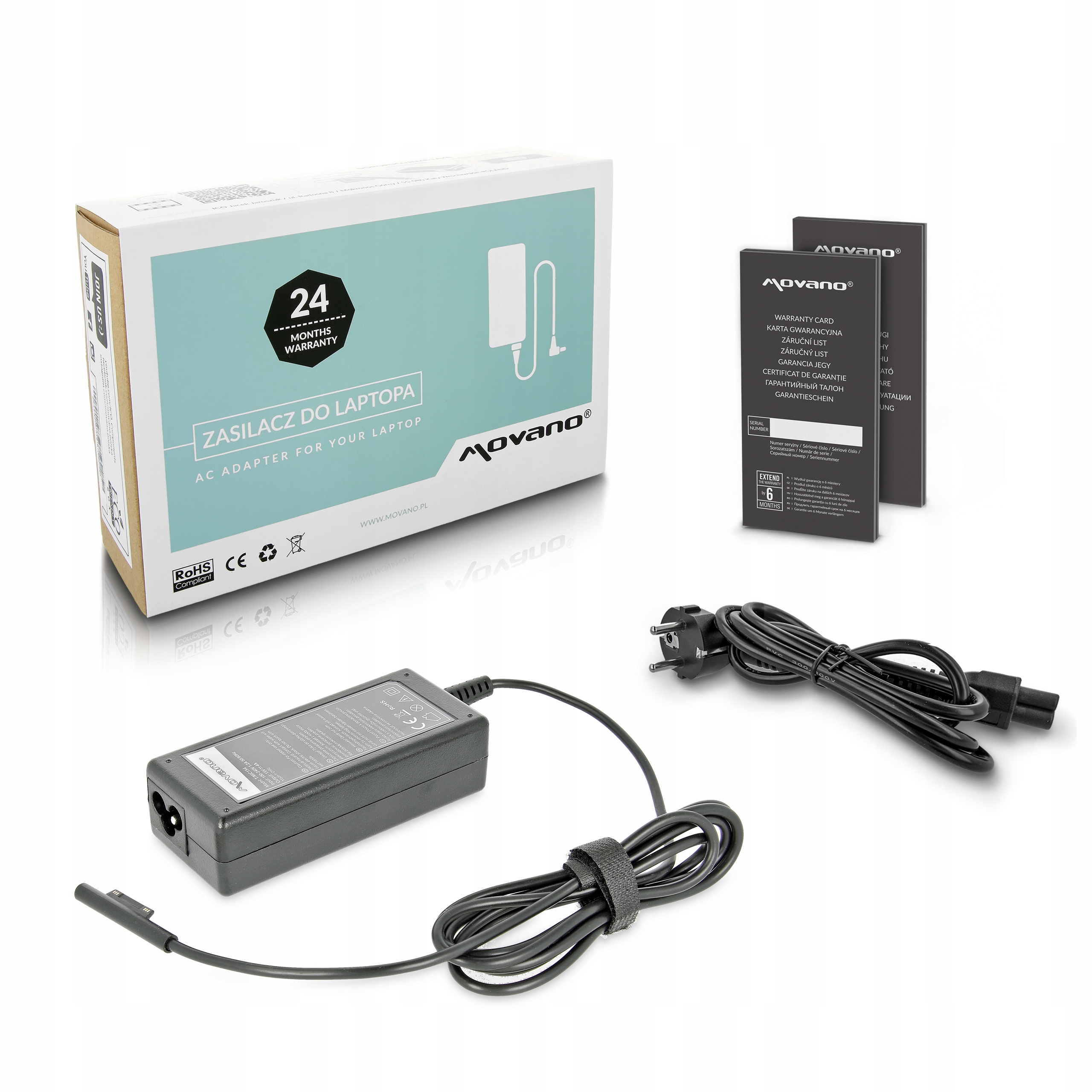 

Ładowarka 60W do Tablet Microsoft 15v 4a multipin