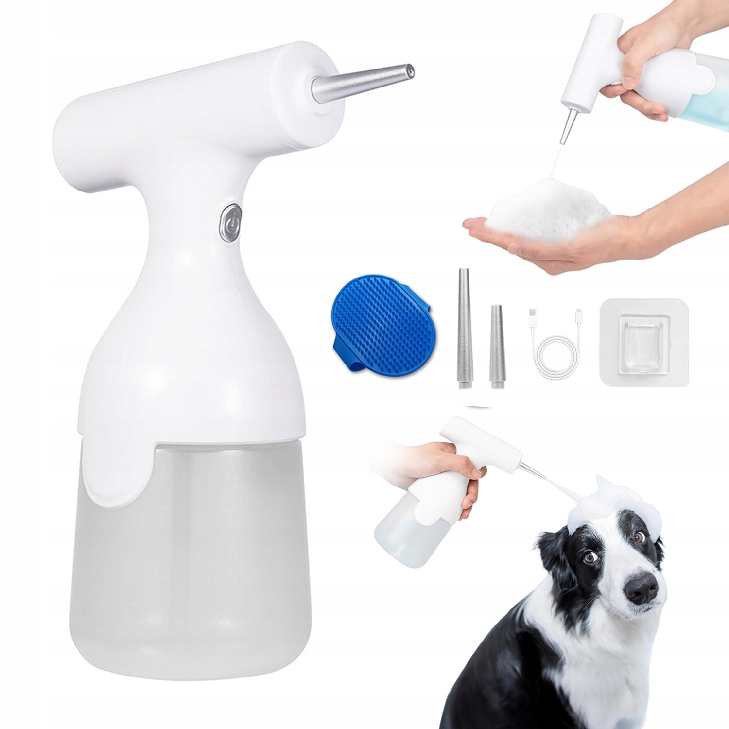 Levně Prostorný Dávkovač Pěny Pro Psy A Kočky, 350 ML, Rychlá Obsluha