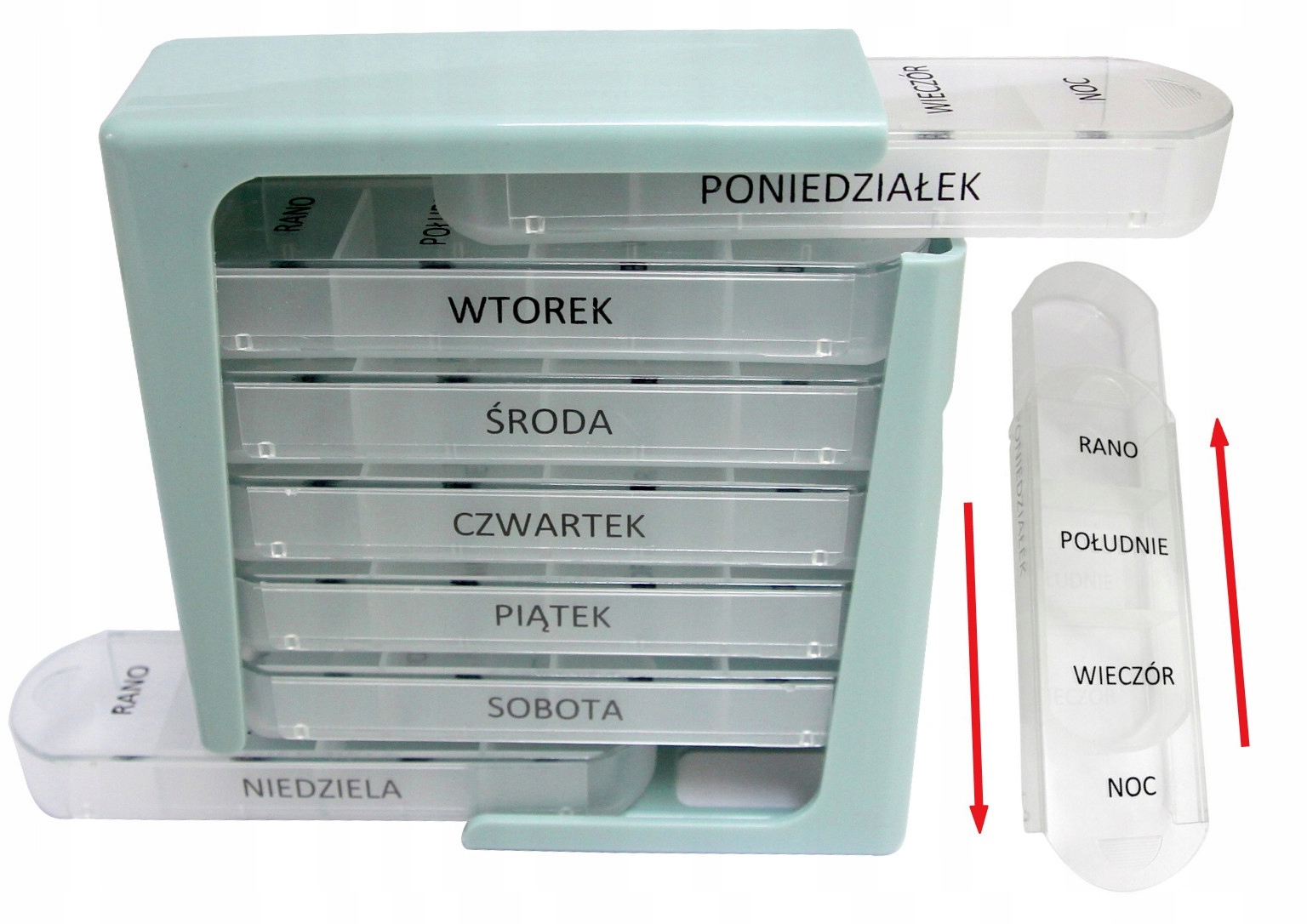 

Pojemnik Kasetka Pudełko Na Leki Tabletki 7 Dni