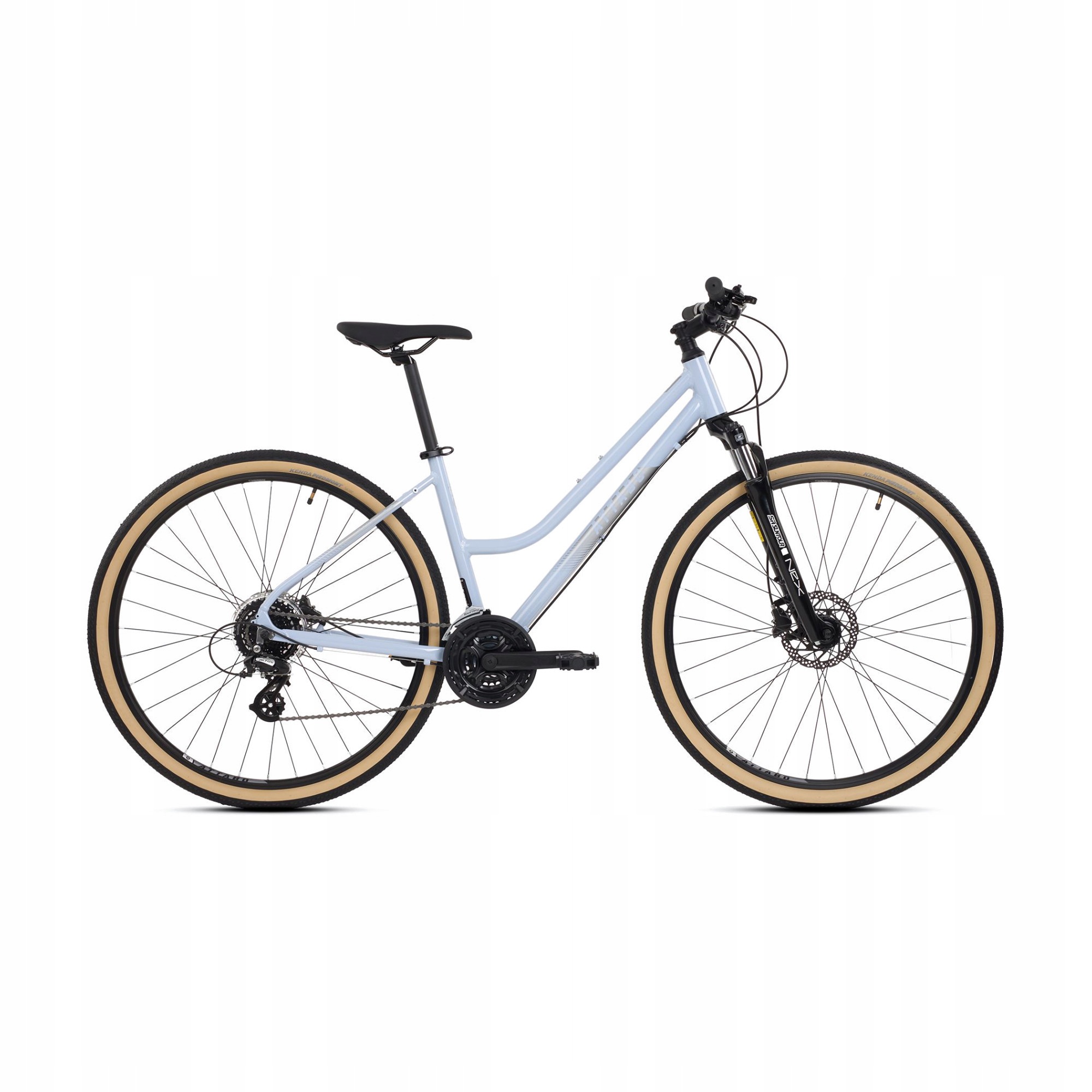 Rower crossowy Attabo Sano 3.0 rama 17 cali koło 28" Lekki Amortyzacja
