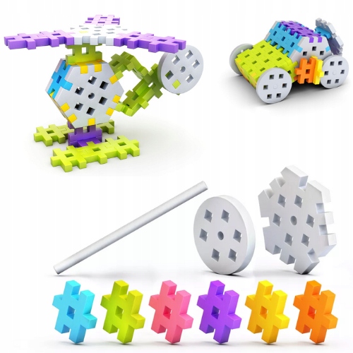 Meli Maxi Constructor ostya építőkockák 120 db-os Típus gofri építőkockák