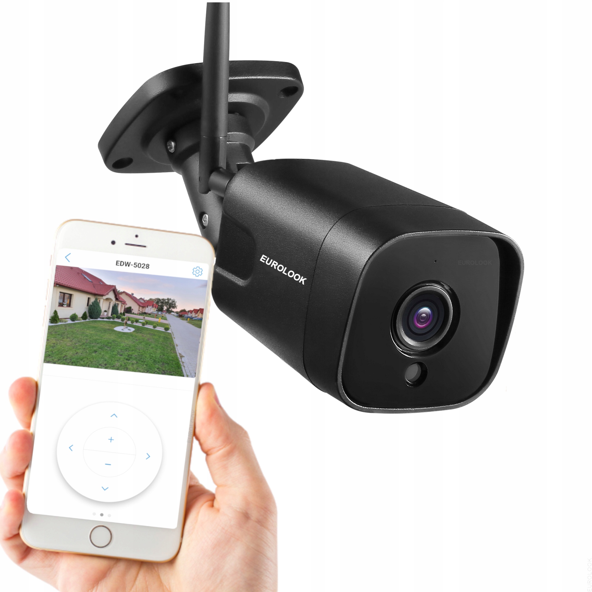 Bezdrôtová vonkajšia Wifi kamera 8MPx Uhd 4k Kovové puzdro Alarm