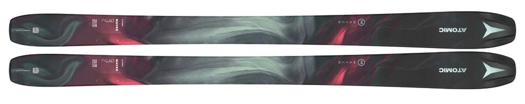 Lyže Atomic Maven 93 C khaki/bordeau bez vázání