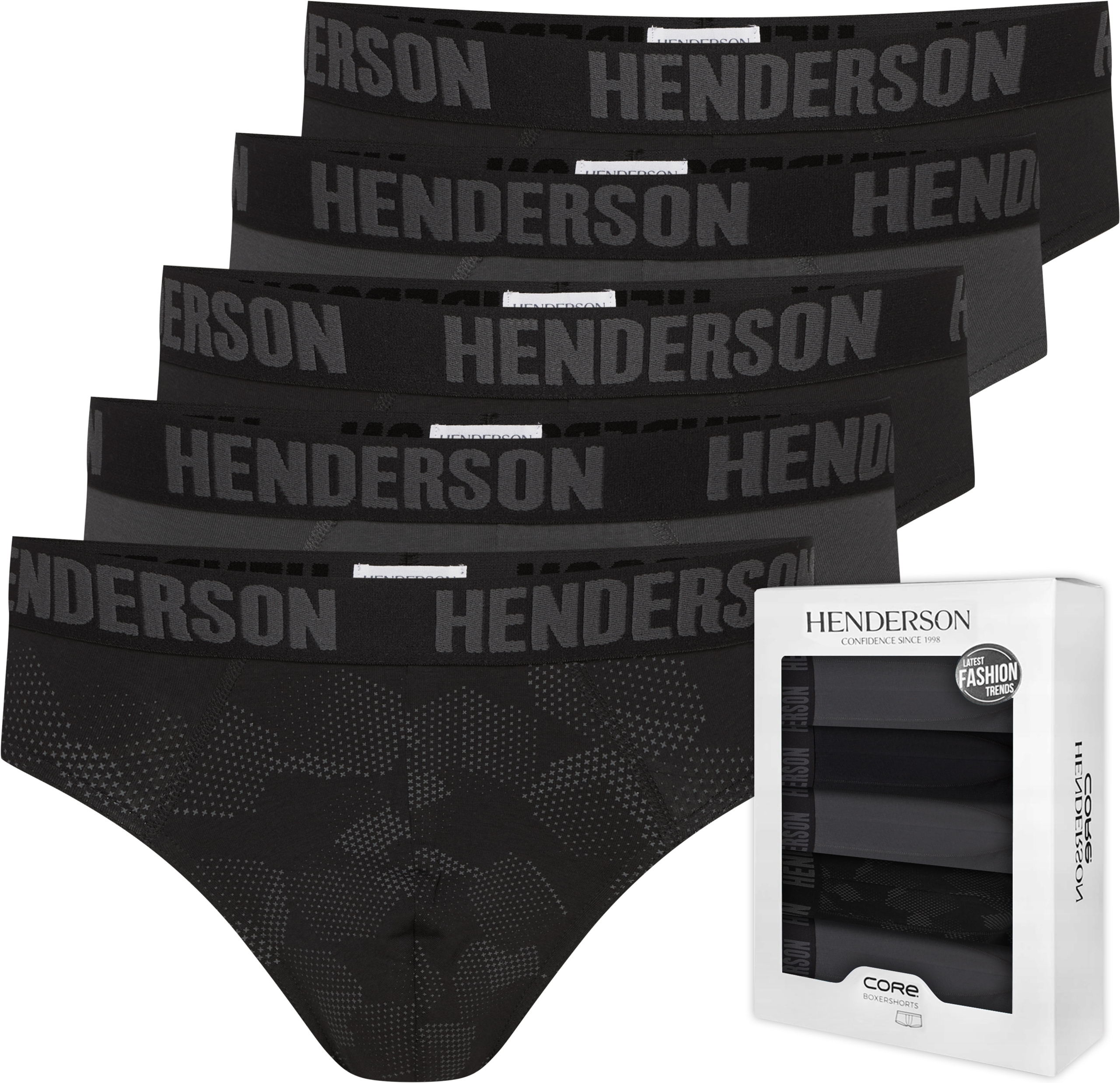 Pánské Slipy Henderson Soul 43177 slipy bavlněné 5-PAK M