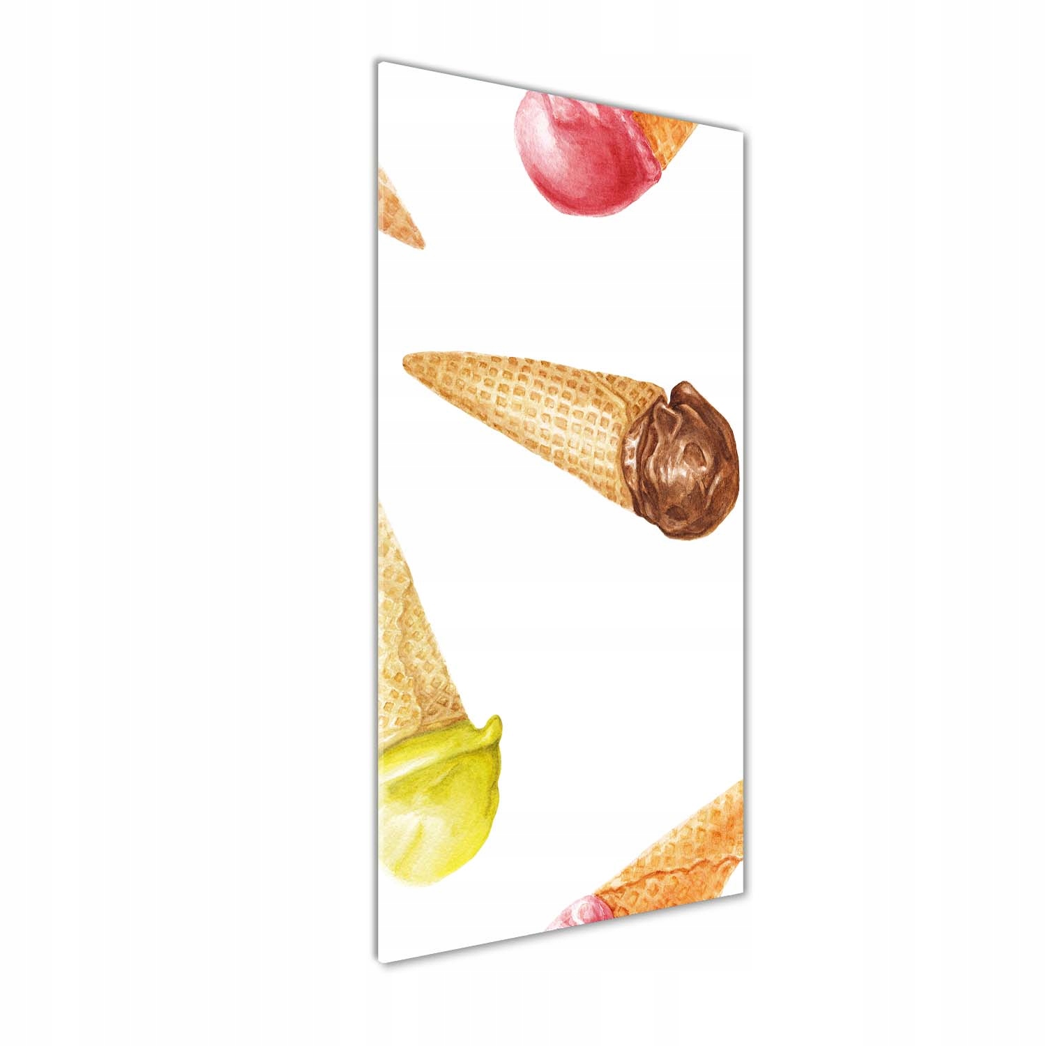 

Foto obraz zdjęcie na szkle Lody w wafelku 50x125