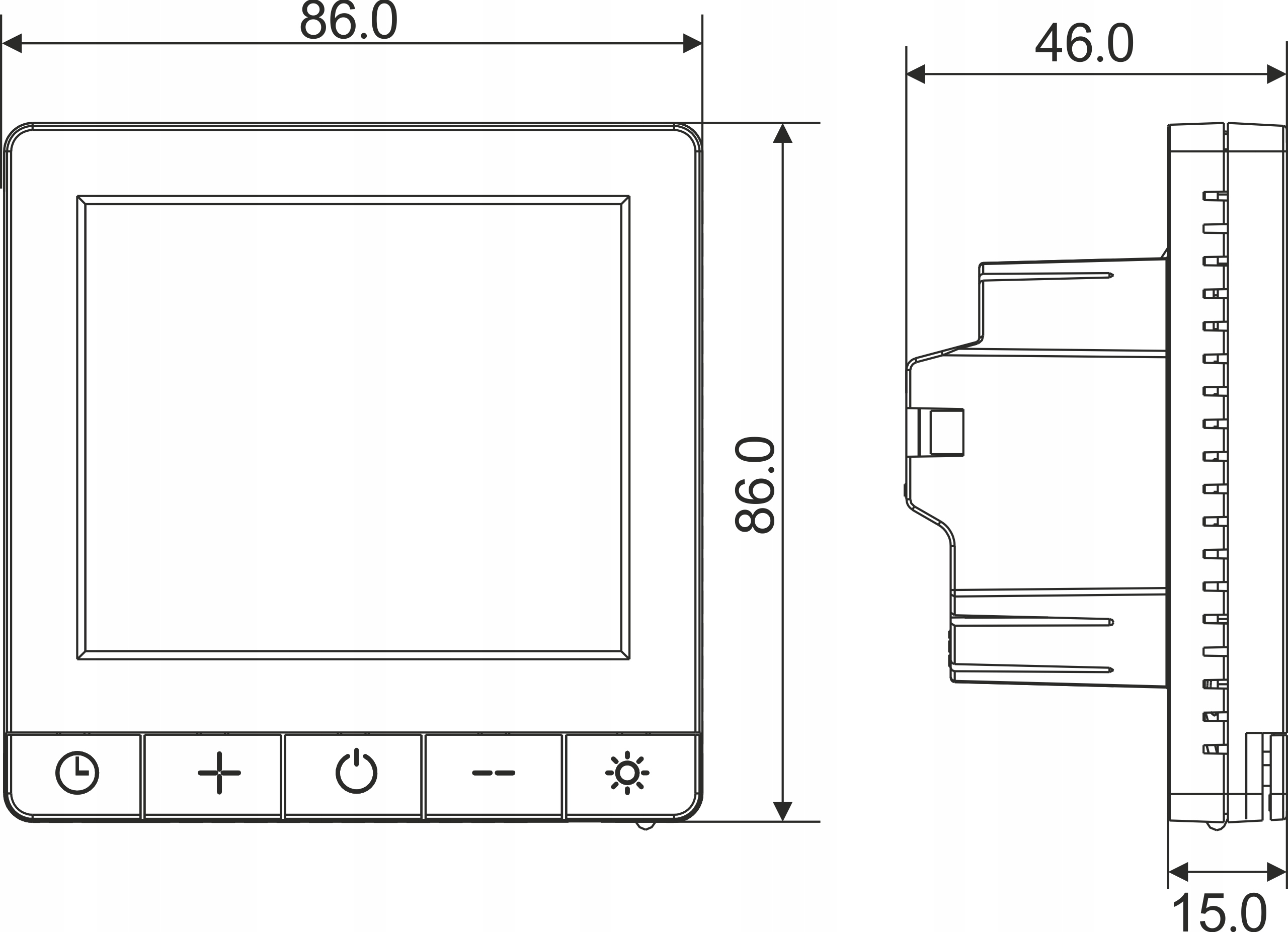 Regulator ogrzewania podłogowego WIFI +dualsensor Waga produktu z opakowaniem jednostkowym 500 kg