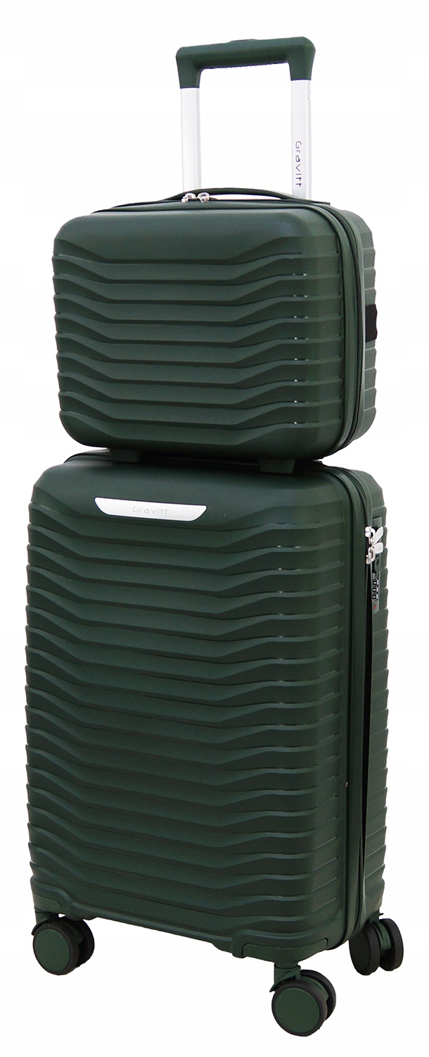 Zestaw Walizek 2w1 Walizka Podróżna Kuferek Gravitt Polipropylen 012