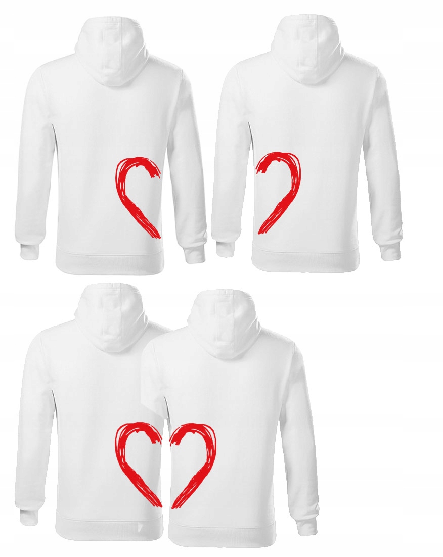 

Zestaw Walentynki Bluzy Dla Par Love Serce