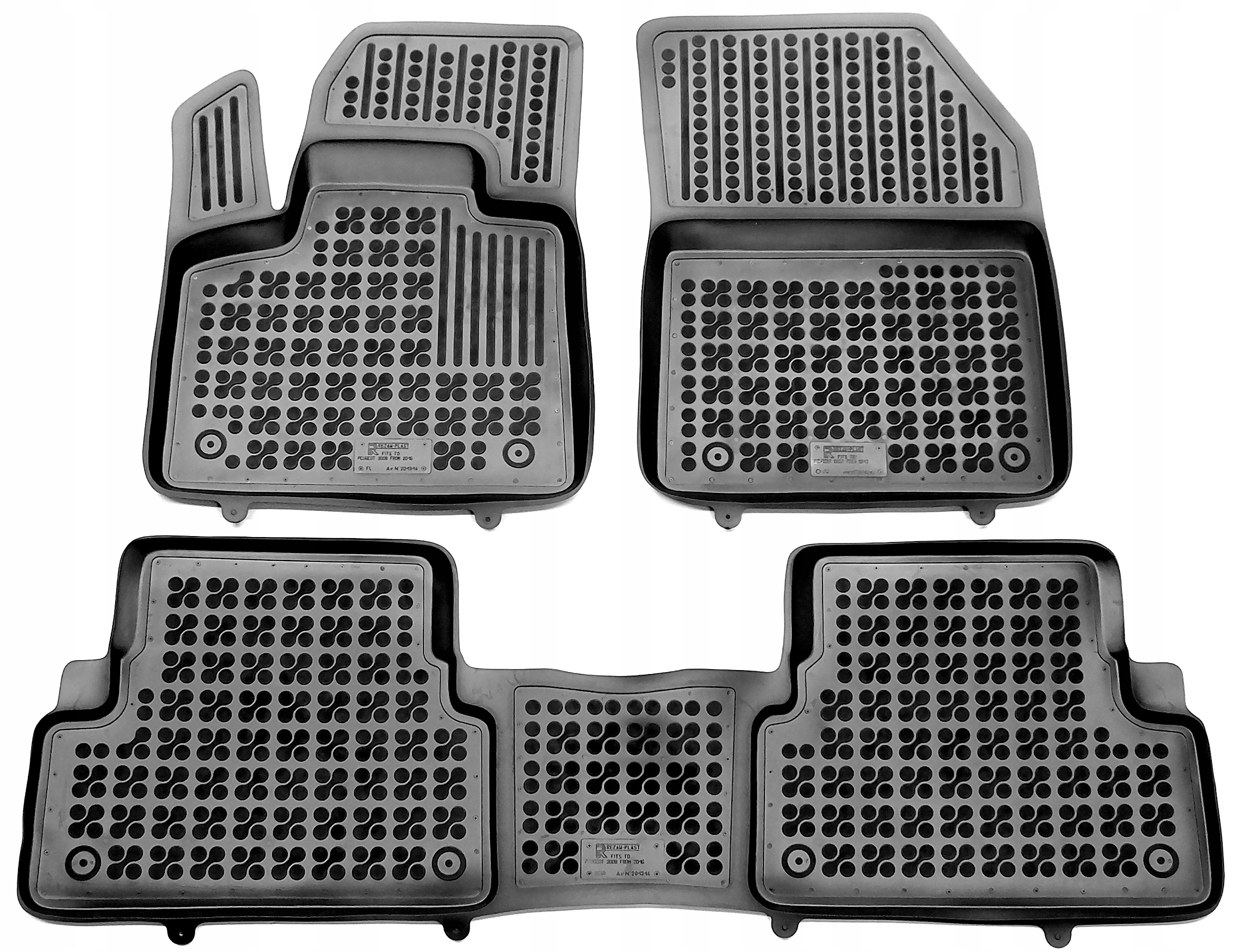 

Peugeot 3008 II od 2020 dywaniki gumowe korytkowe